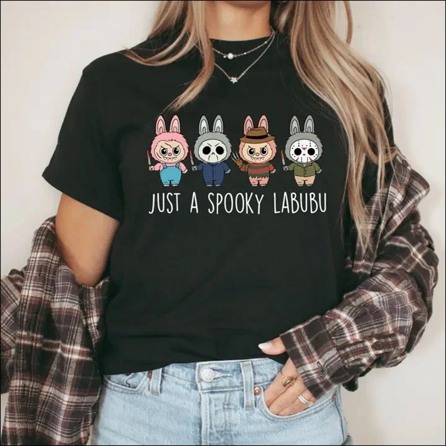 "Just A Spooky Labubu" Classic T-shirt By The Boho House