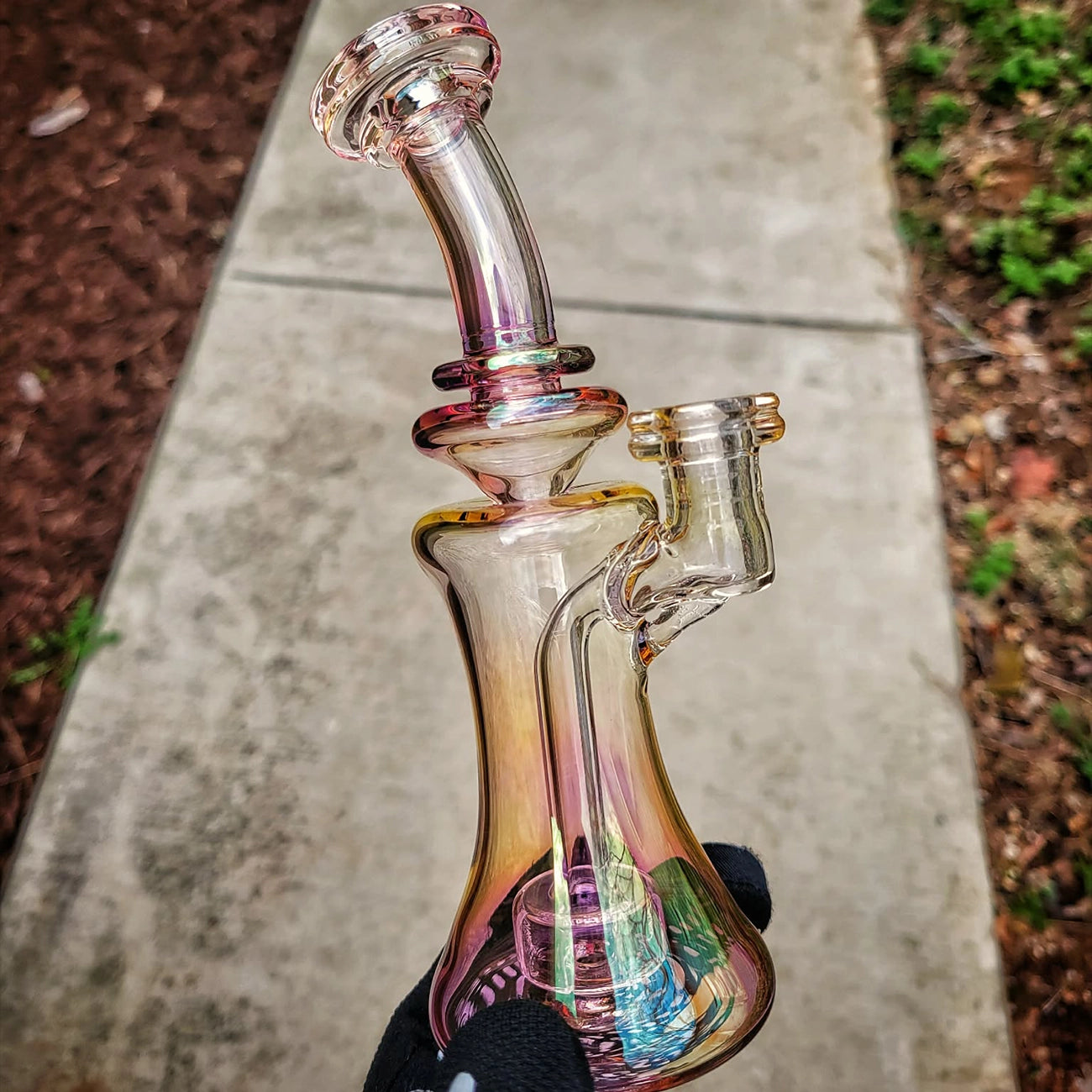 "Fumed Chugger #1" 10MM Rig By Slate Glass