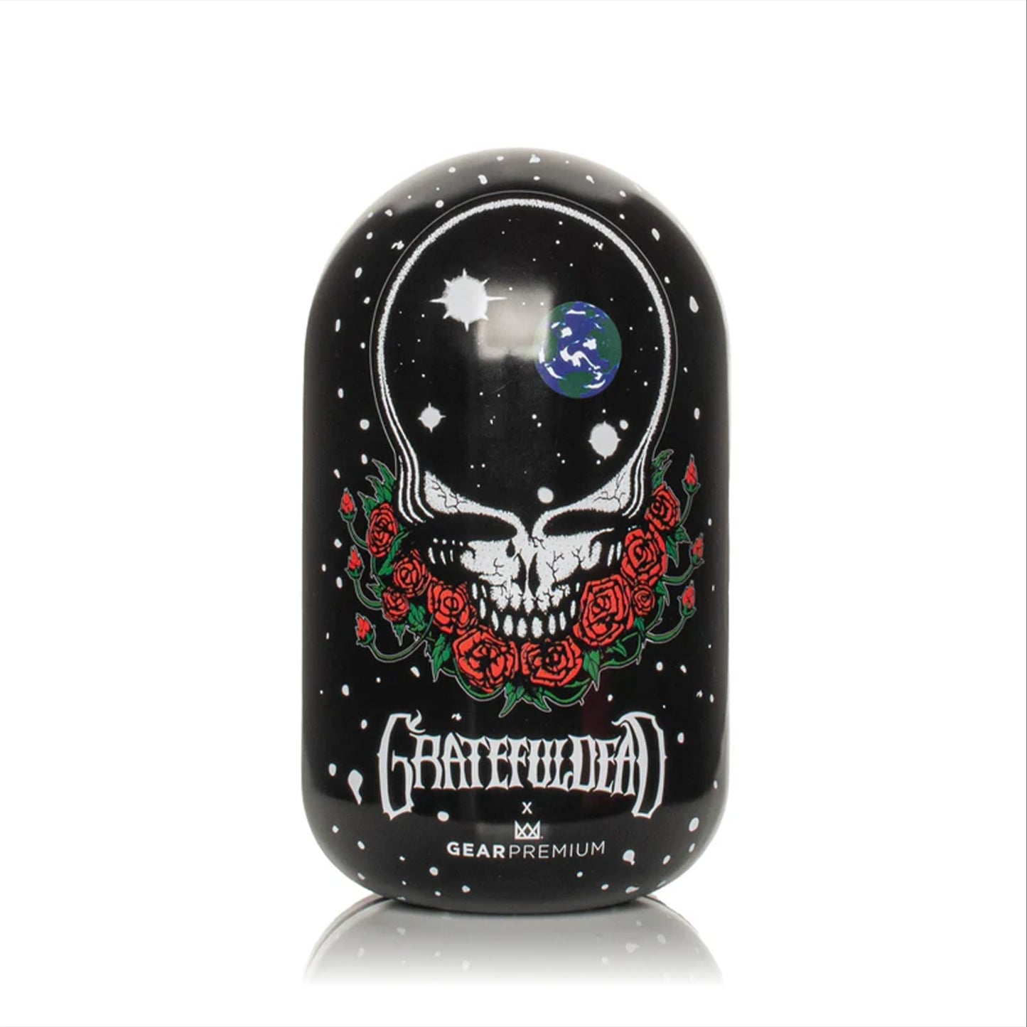 "4.5" Space Your Face" Collectible Tin Hand Pipe By Grateful Dead Glass