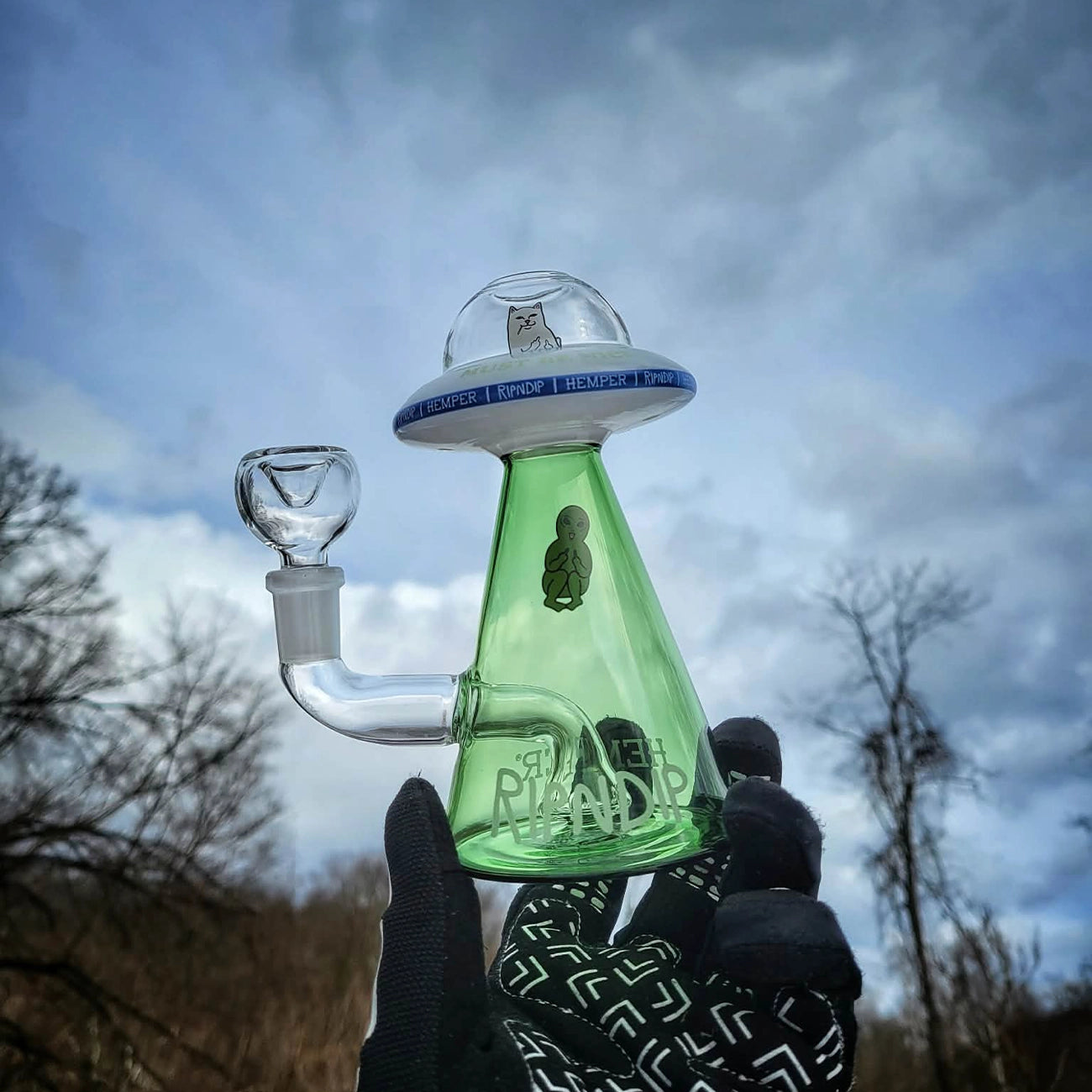 "Lord Nermal UFO" Waterpipe By Hemper Glass X RIPNDIP