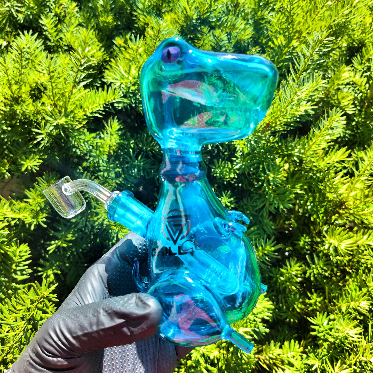 6" Sip The Dino Waterpipe- Blue