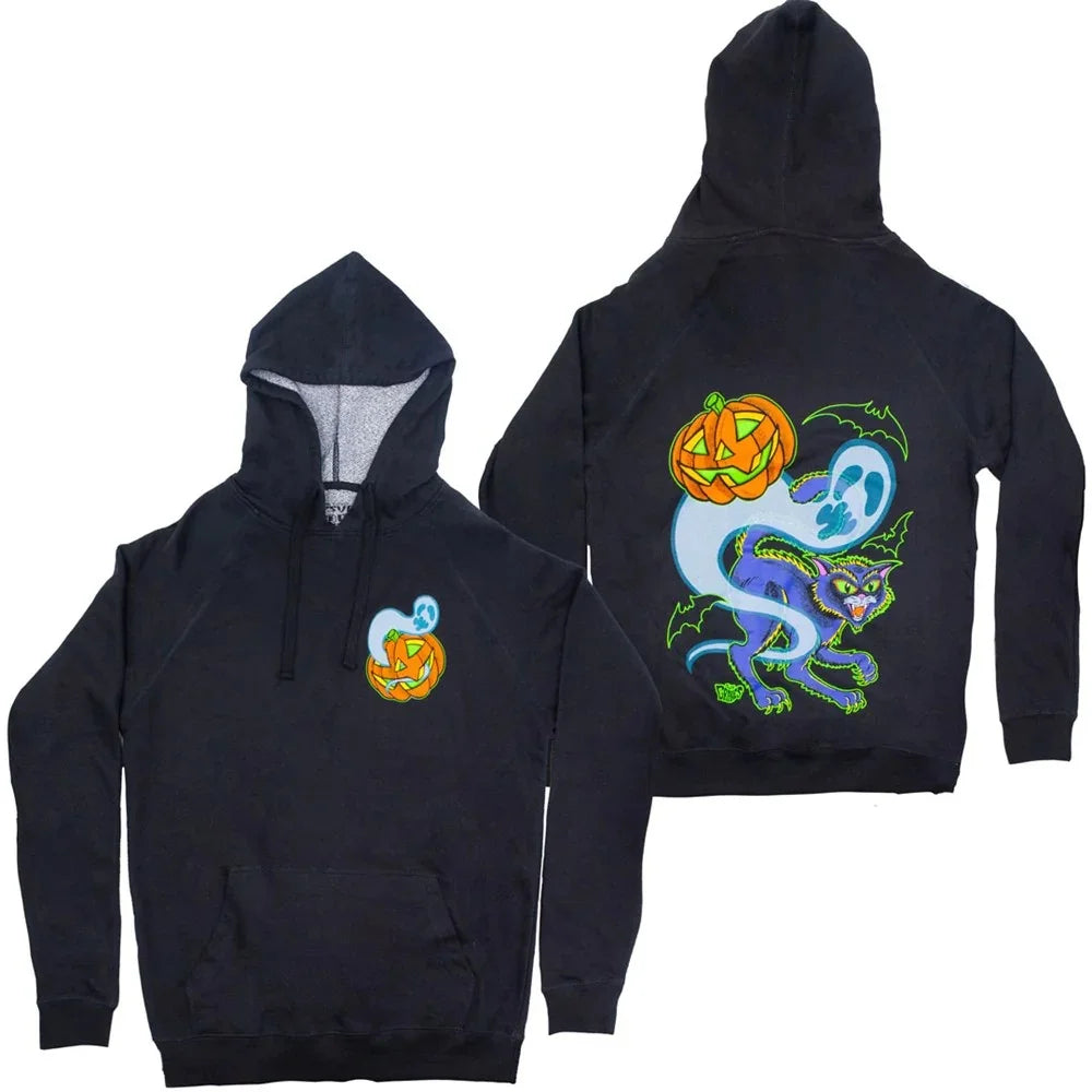 "Graves Halloween" Pull Over Hoodie By Kreepsville