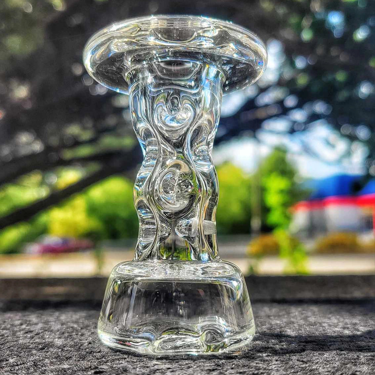 "#3 Clear" Puffco Dry Top By Durin Glass