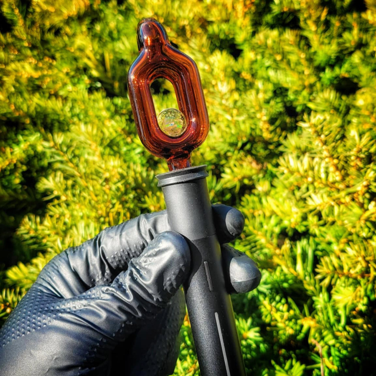 "Autumn Amber" Puffco Pivot Tip By JNG Glass