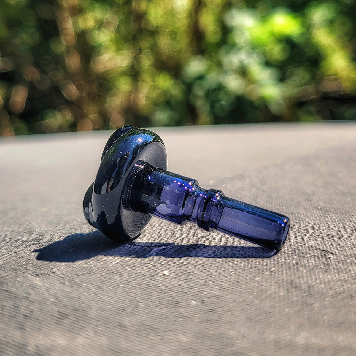 "Jet Black" Monster Face Dr.Dabber Switch Go Joystick Cap By Meademade Glass
