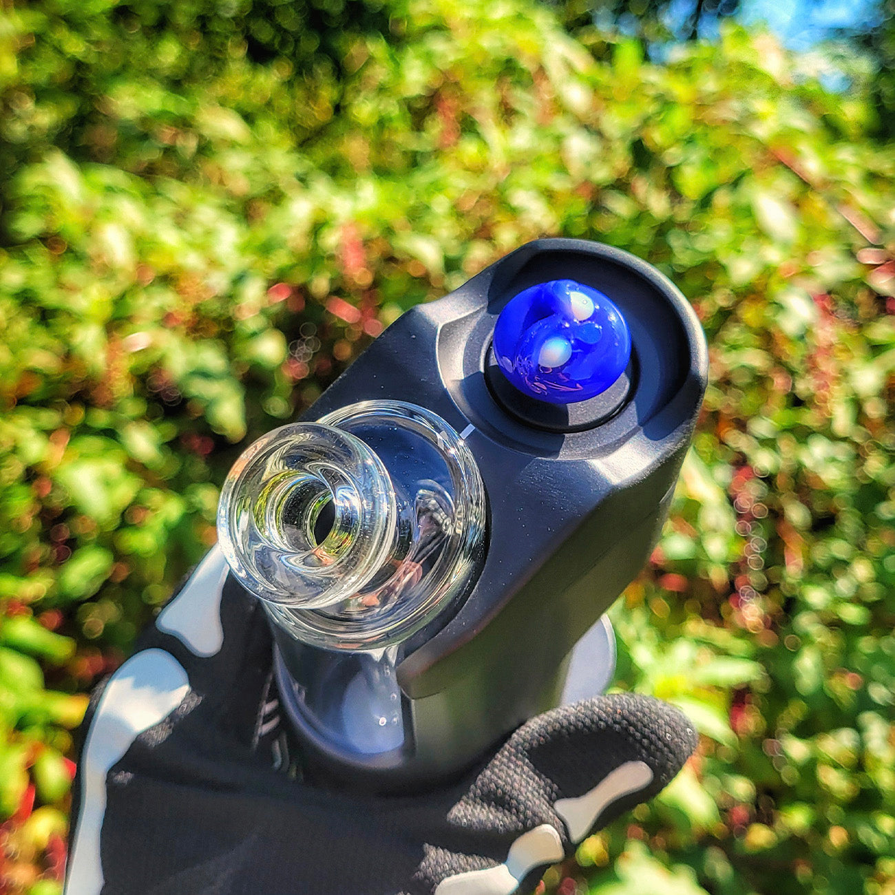 "Blue Cheese" Monster Face Dr.Dabber Switch Go Joystick Cap By Meademade Glass