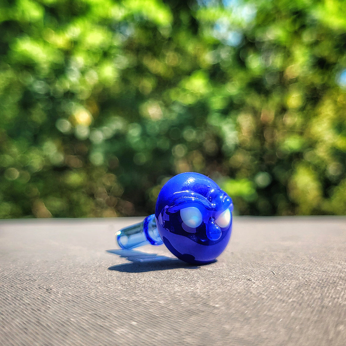 "Blue Cheese" Monster Face Dr.Dabber Switch Go Joystick Cap By Meademade Glass