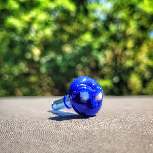 "Blue Cheese" Monster Face Dr.Dabber Switch Go Joystick Cap By Meademade Glass