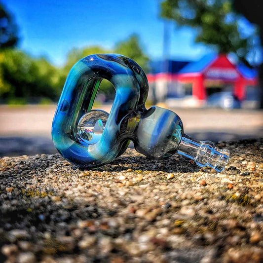 "Blue Amber Purple" Joystick Cap By JNG Glass