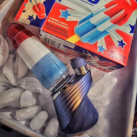 "Bomb Pop #2" Puffco Attachments By Soul Masta Glass