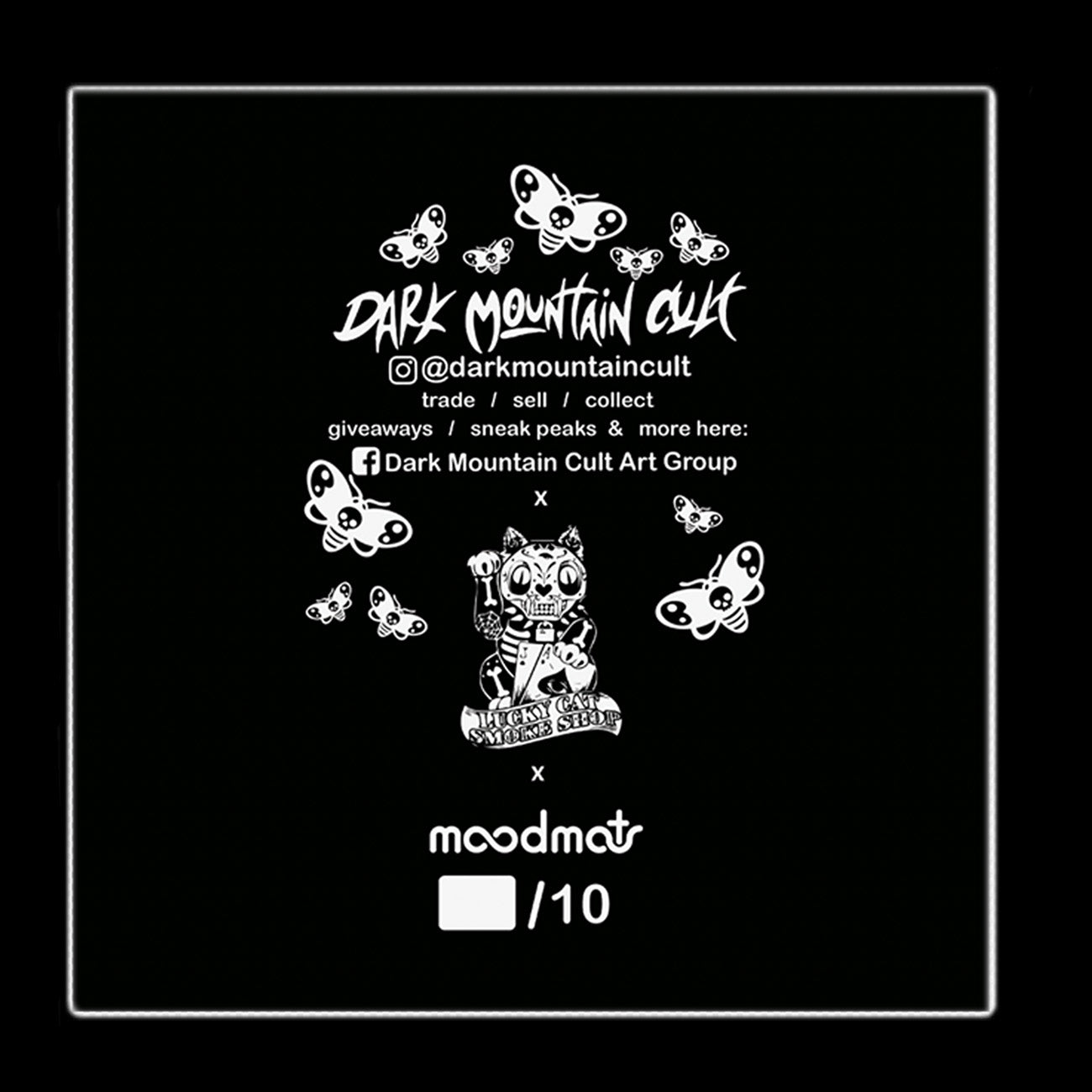 "LE Crimson Dank Raiders" Moodmat By Dark Mountain Cult & Lucky Cat Smoke Shop