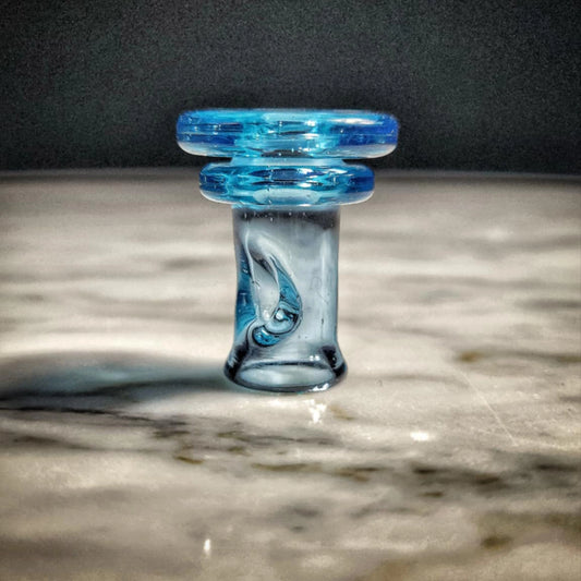 "Blue Lollipop" Puffco Pivot Tip By Aj Surf City Tubes