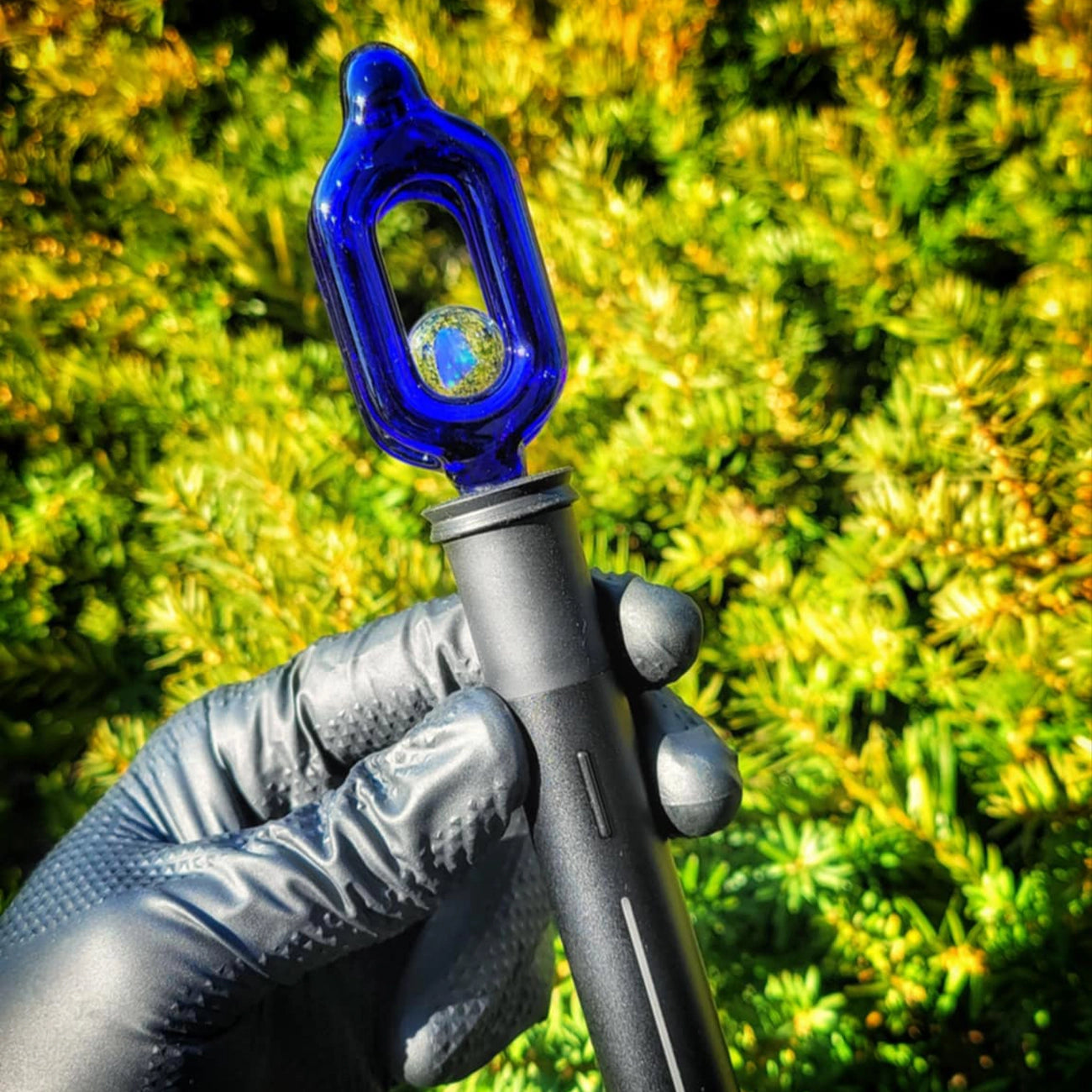 "Brillant Blue" Puffco Pivot Tip By JNG Glass