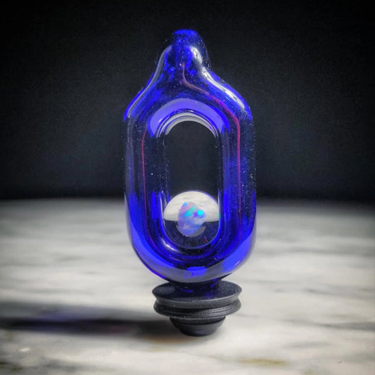 "Brillant Blue" Puffco Pivot Tip By JNG Glass