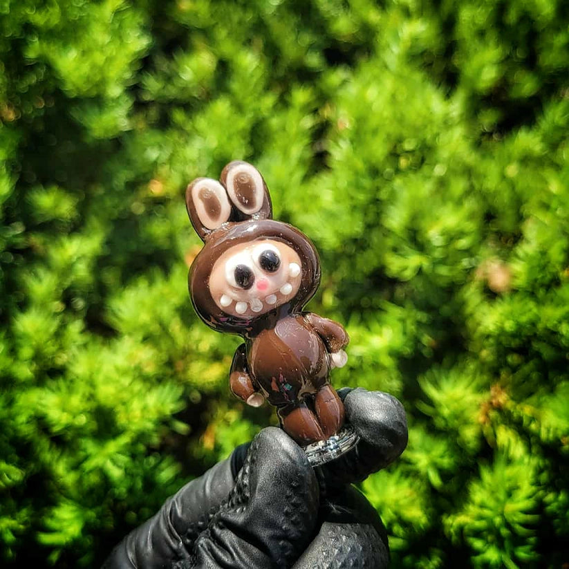 "Chestnut Lapufpuf" Pivot Tip By Tammy Baller Glass