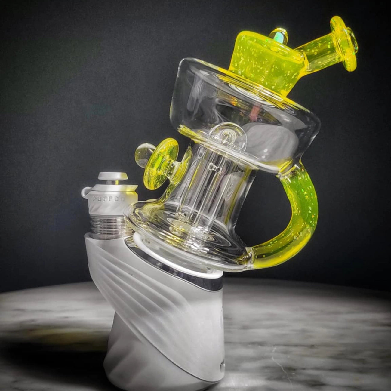 "UV Crushed Nova Urn Recycler" Puffco Attachment By Mac Savage