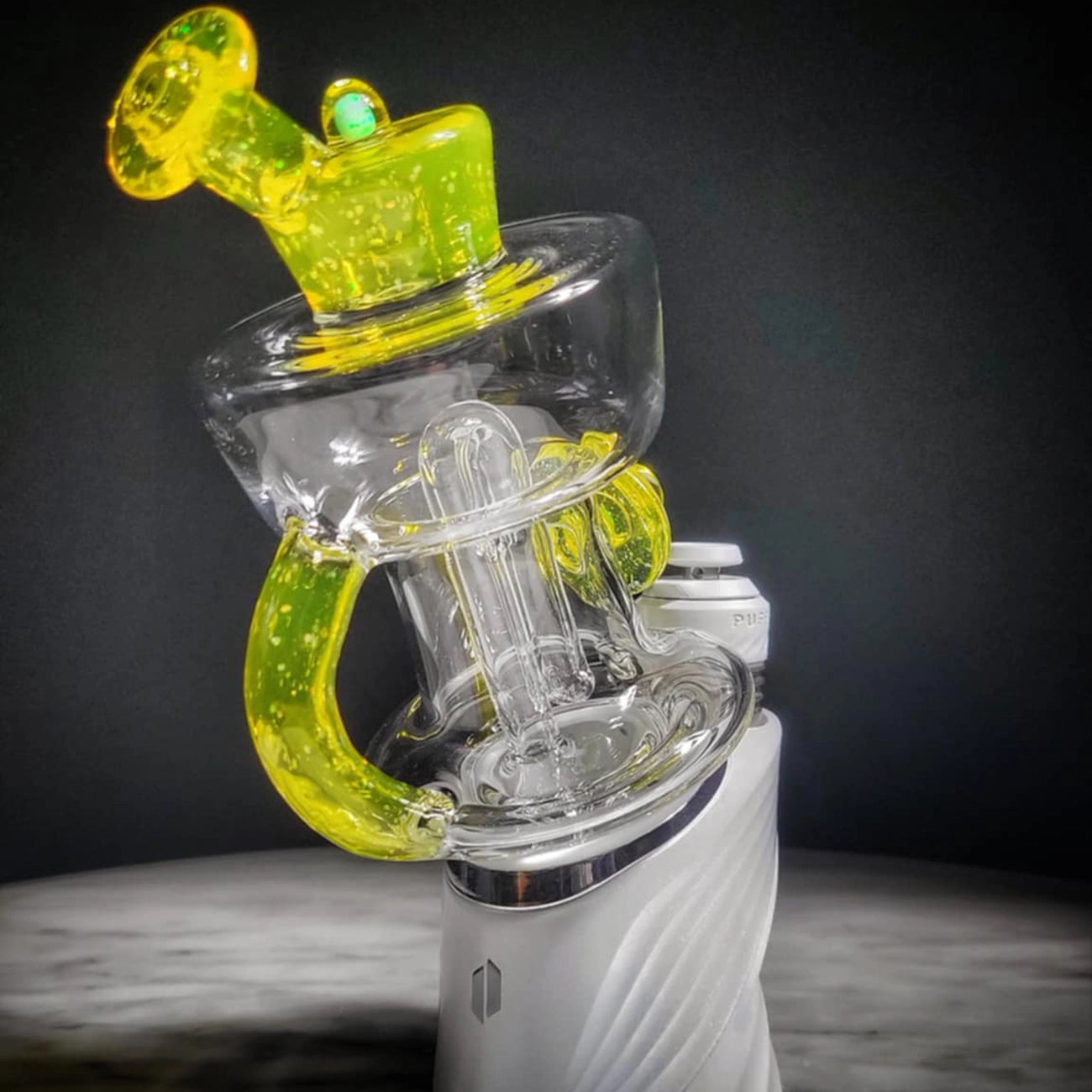 "UV Crushed Nova Urn Recycler" Puffco Attachment By Mac Savage