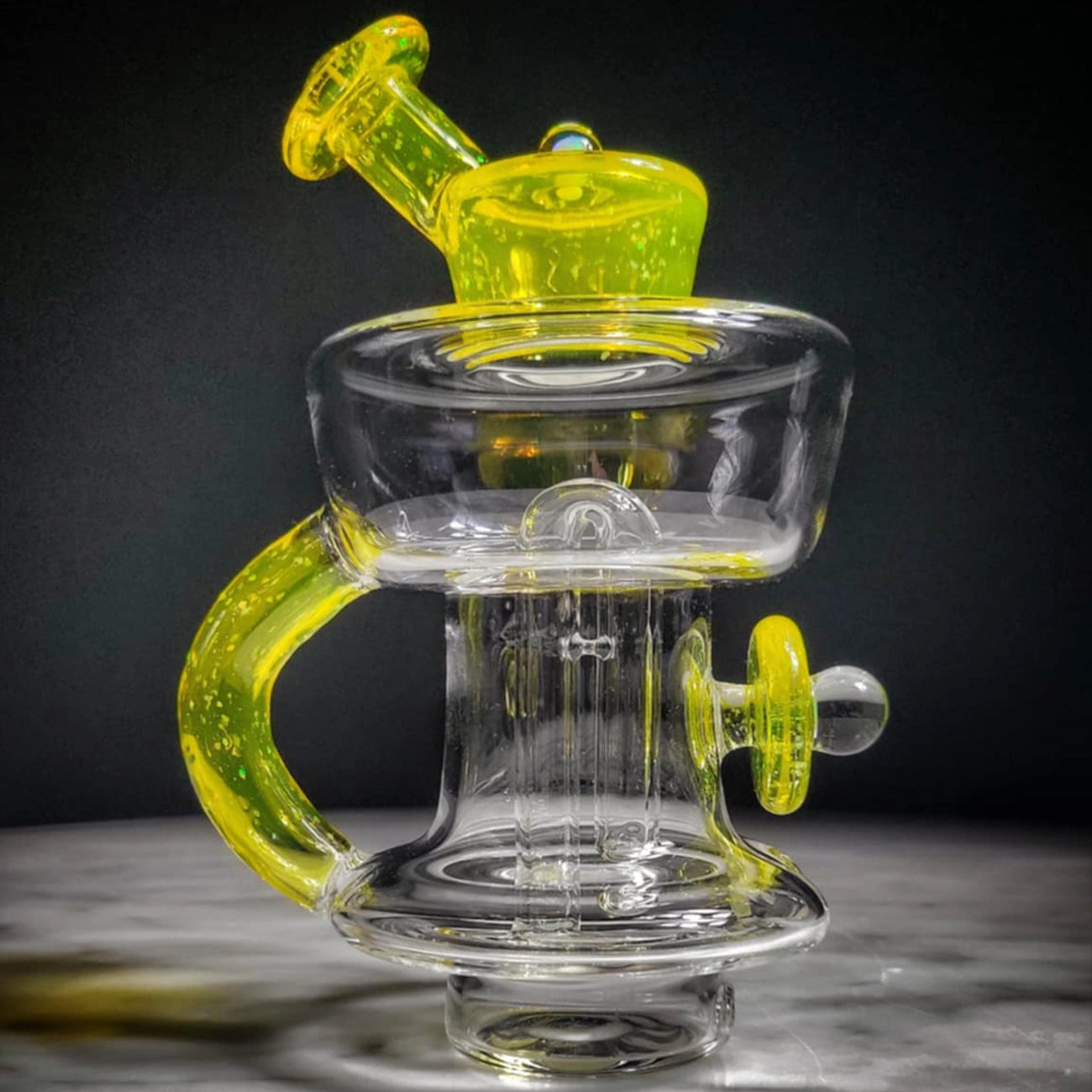 "UV Crushed Nova Urn Recycler" Puffco Attachment By Mac Savage