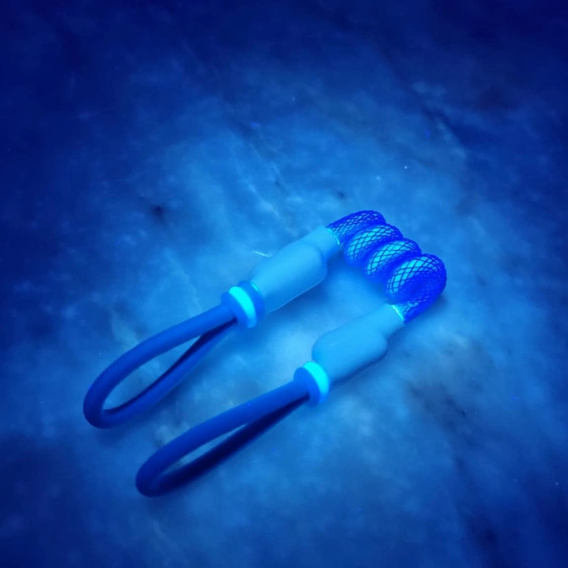 "Crystal Sea Blues UV" Puffco Pivot Tuff Tether