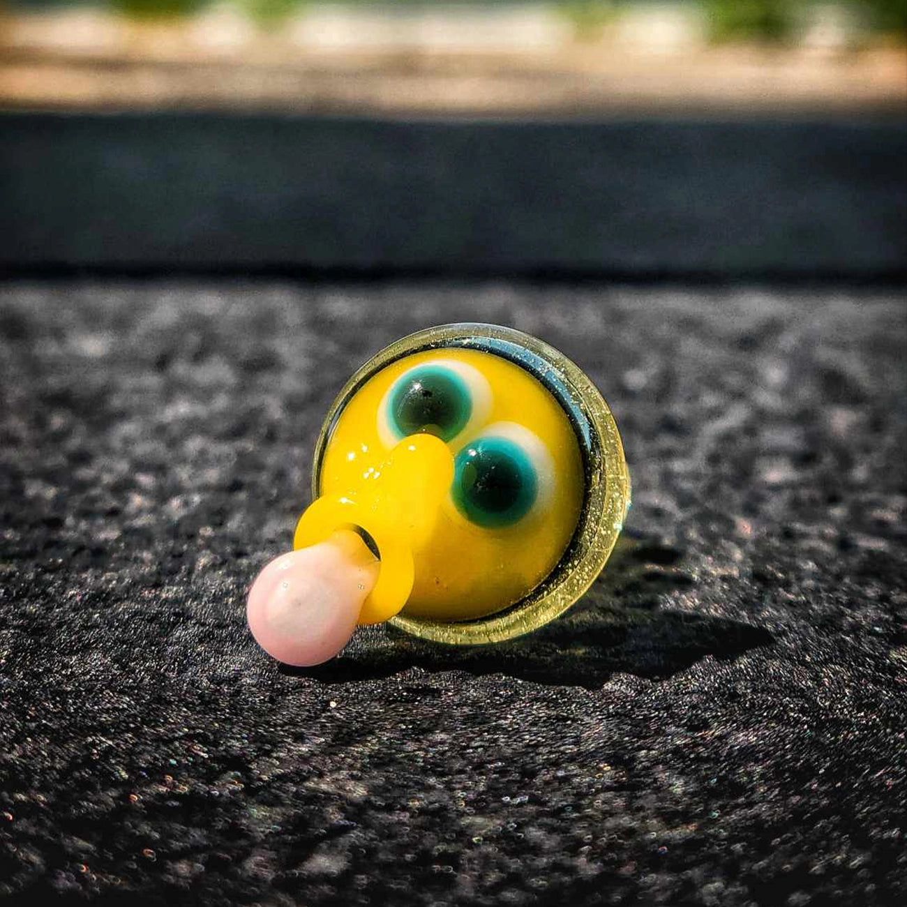 "Experimental CFL Spun Bob" Joystick Cap By Disqosucks Glass