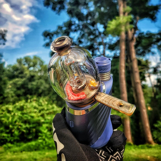 "French Toast & Bacon Skillet" Puffco Attachment By Soul Masta Glass