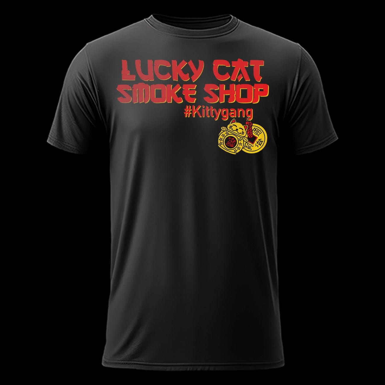 "Lucky Cat Smoke Shop" T-Shirts