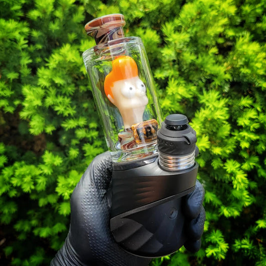"LE Jar Head Fry" Puffco Attachment By Randohm x Lazy Glass Collab