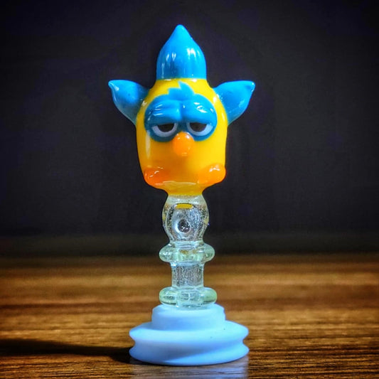 "UV Yellow Furby" Joystick By Lazy Glass