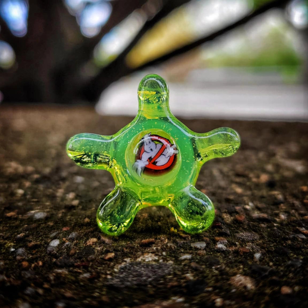 "Slyme Ghost Busters Splat" Joystick By OBE 906 Glass