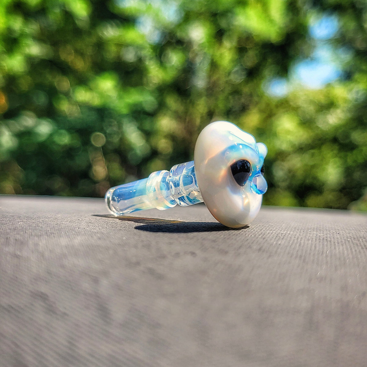 "White Rhino" Monster Face Dr.Dabber Switch Go Joystick Cap By Meademade Glass