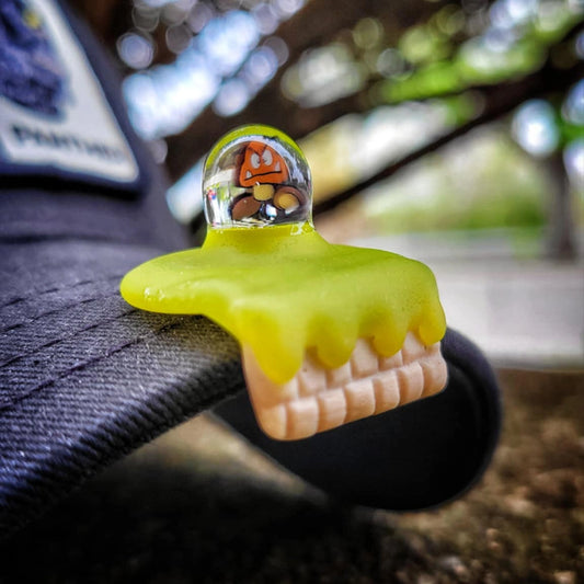 "Goomba" Hat Pin By OBE 906 Glass