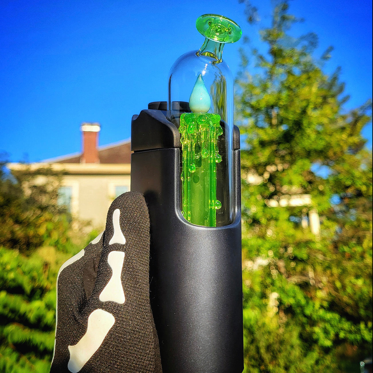 "Ion Meta UV Candle" Dr.Dabber Switch Go Attachment By Meademade Glass