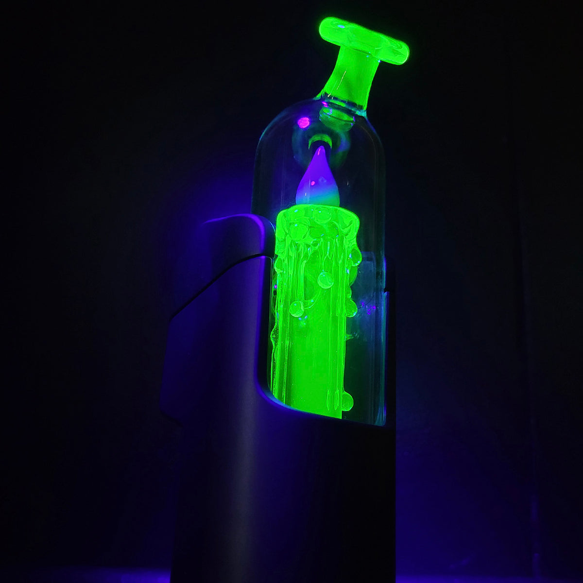 "Ion Meta UV Candle" Dr.Dabber Switch Go Attachment By Meademade Glass