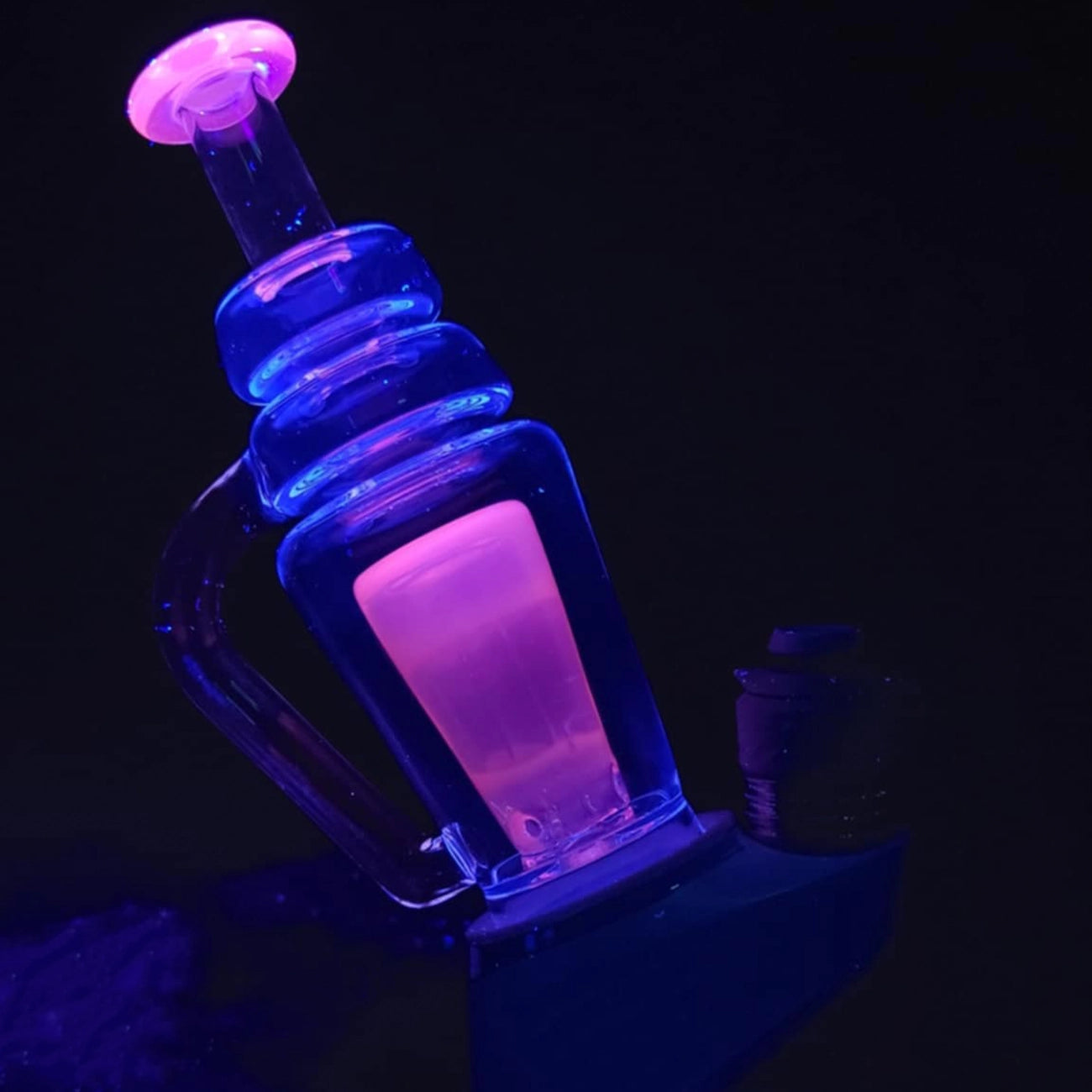 "UV Glopal Coffin Recycler" Puffco Attachment By Mac Savage