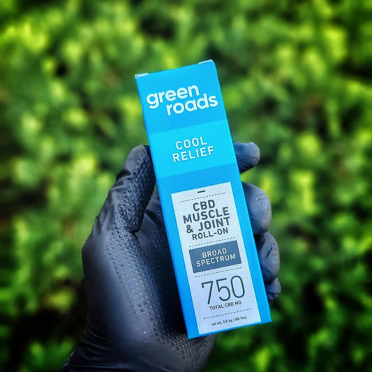 "750MG Cool Relief CBD Roll-On" Topical By Green Roads CBD