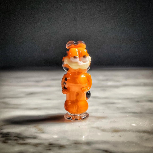 "Garfield" Puffco Pivot Tip By Tammy Baller Glass