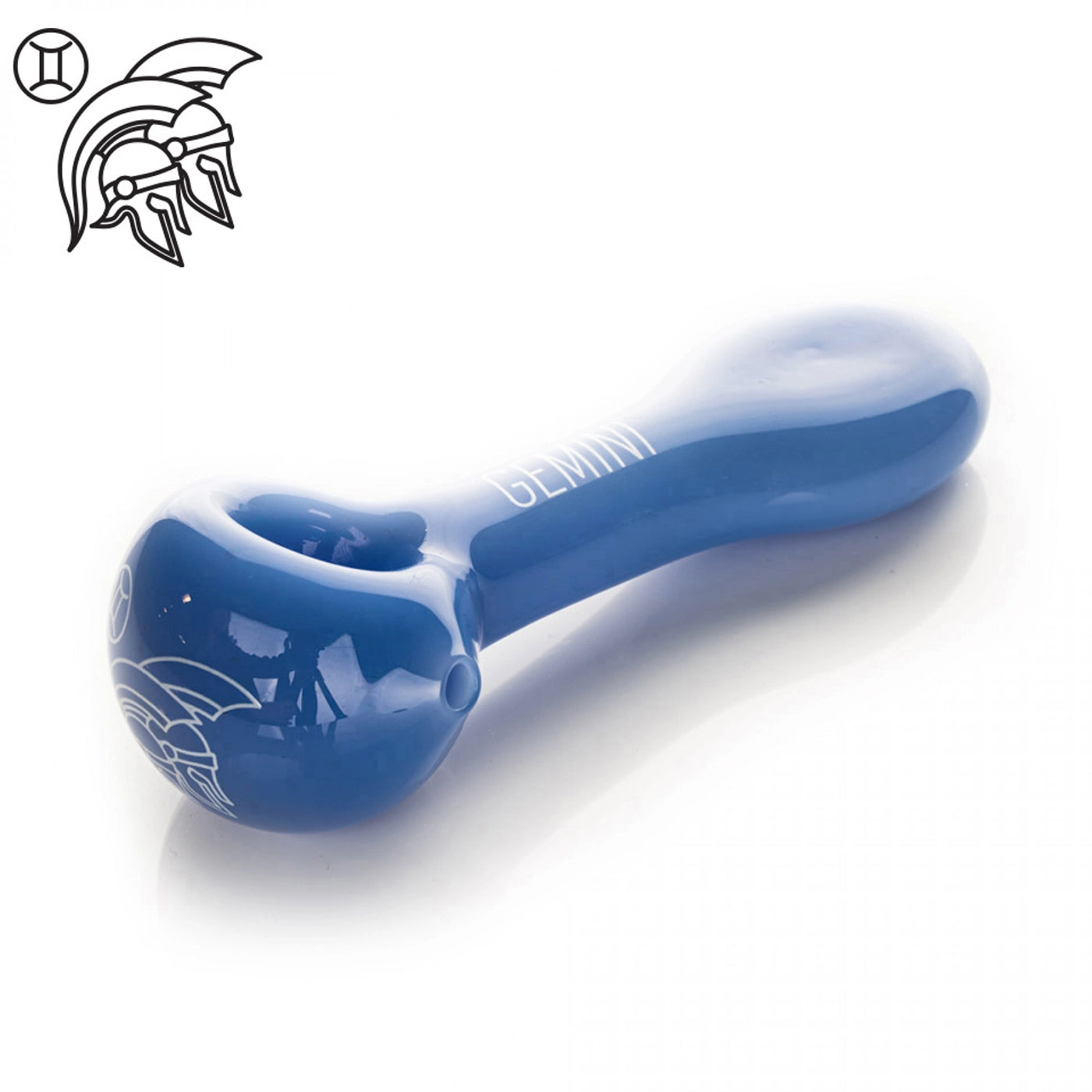 4.5" "Gemini" Zodiac Spoon Hand Pipe