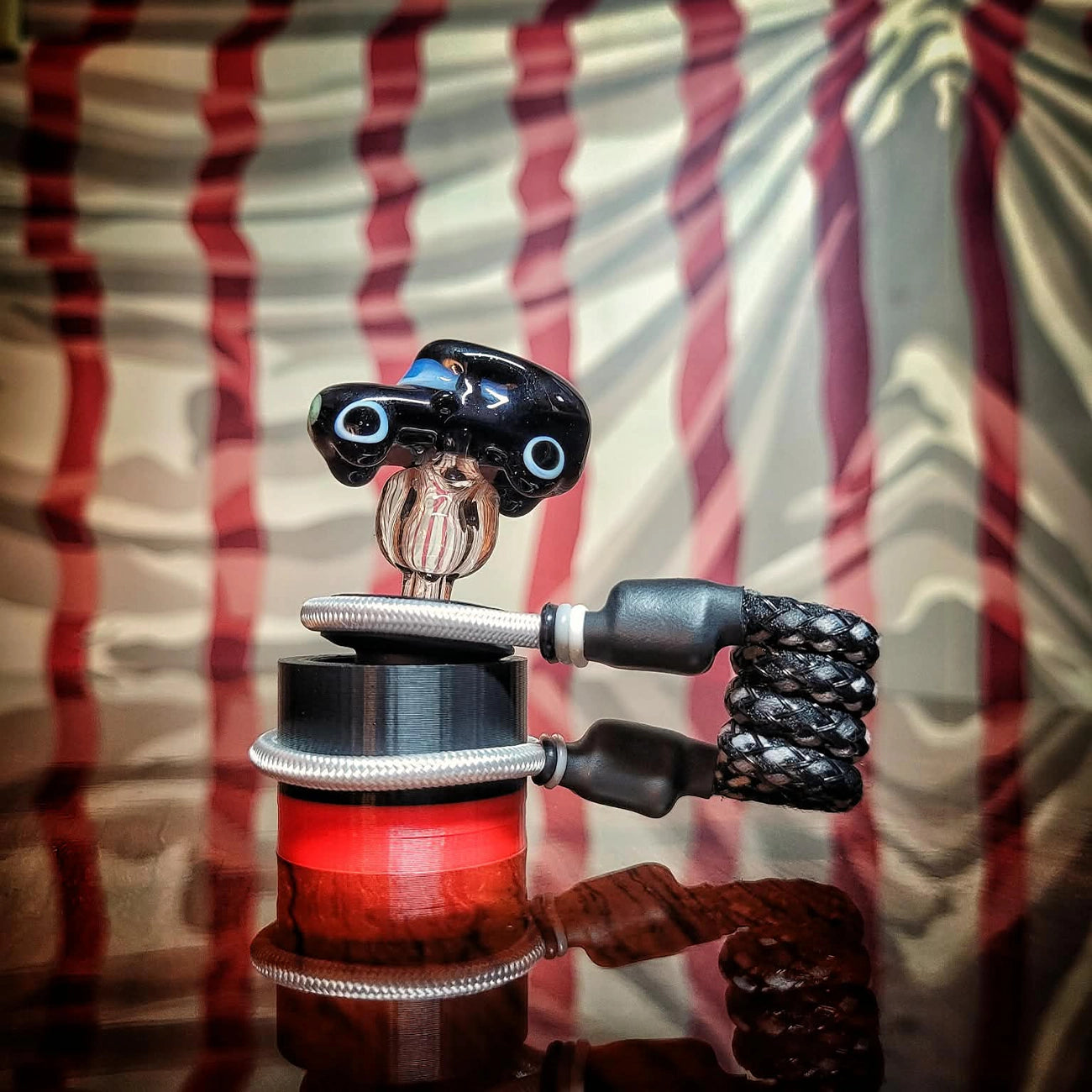 "Ghostly Buggy #2 UV" JNG Glass X Tuff Tether Combo