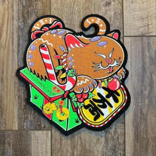 "Gingerbread Lucky Cat" Moodmat By Dark Mountain x Lucky Cat