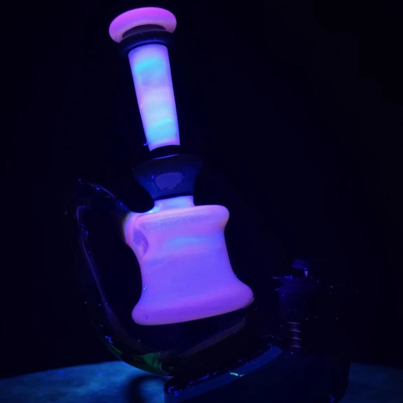 "UV Glopal Green Energy Minitube" Puffco Attachment By Man Child Glass