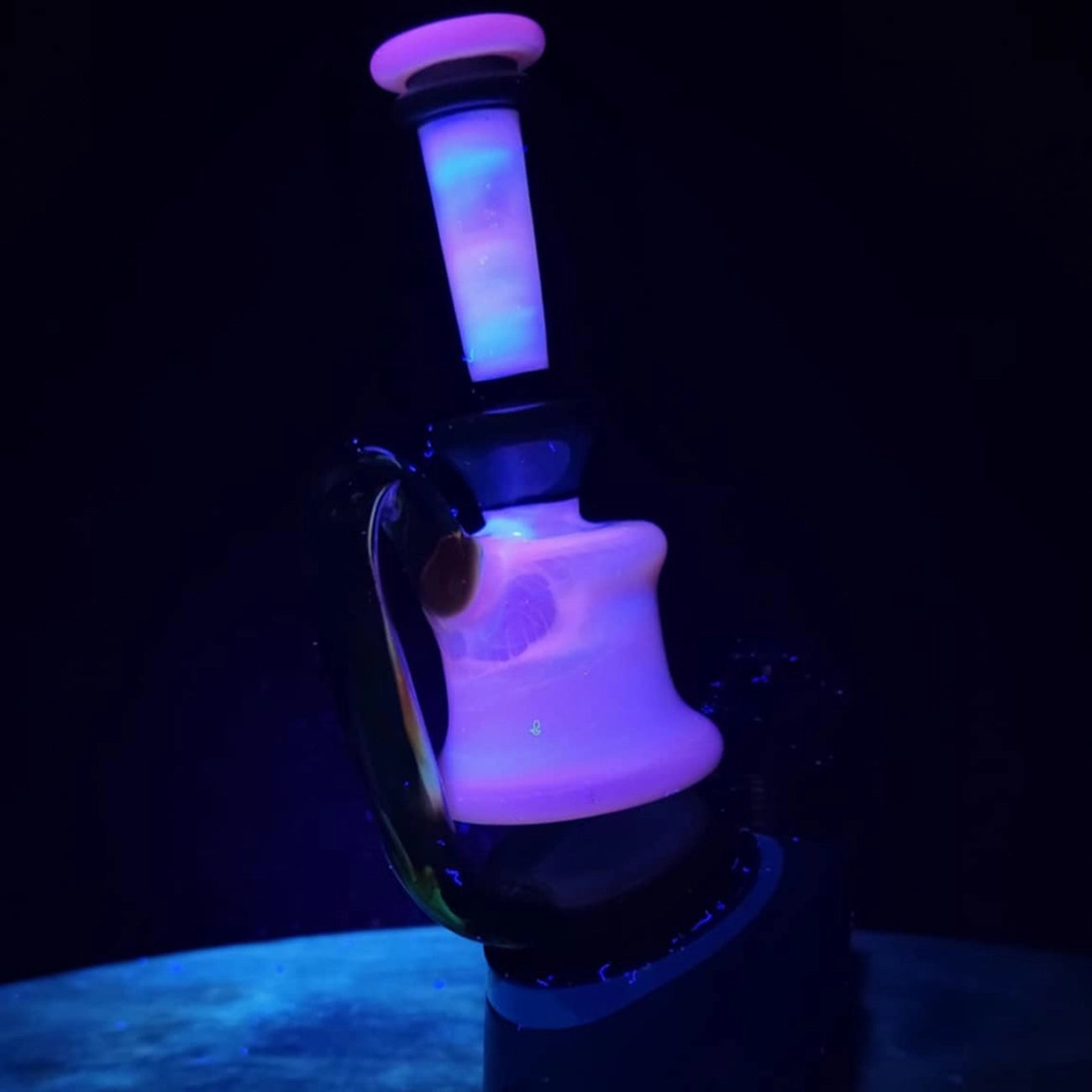 "UV Glopal Green Energy Minitube" Puffco Attachment By Man Child Glass