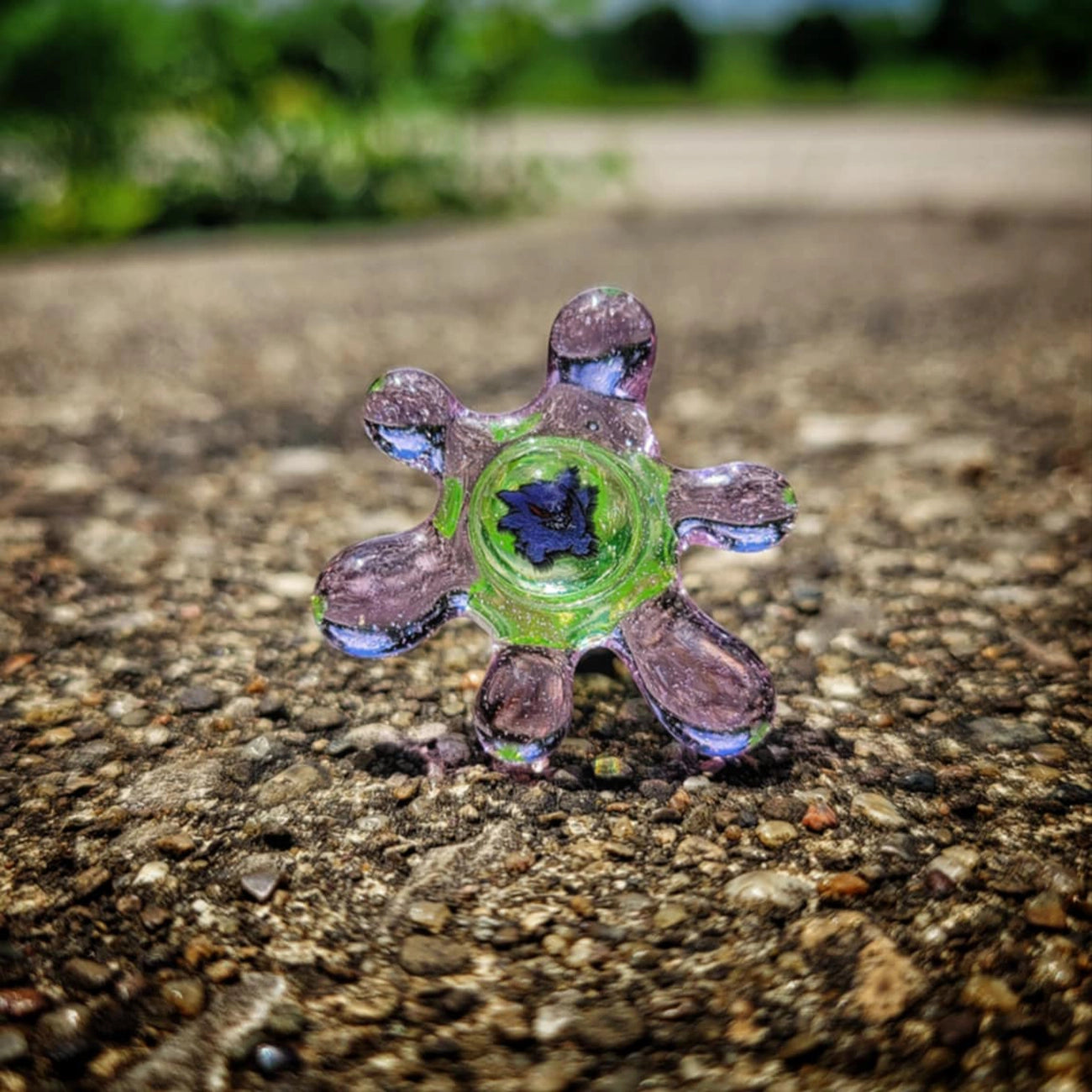 "UV Ion & Royal Jelly Gengar Splat" Joystick By OBE 906 Glass