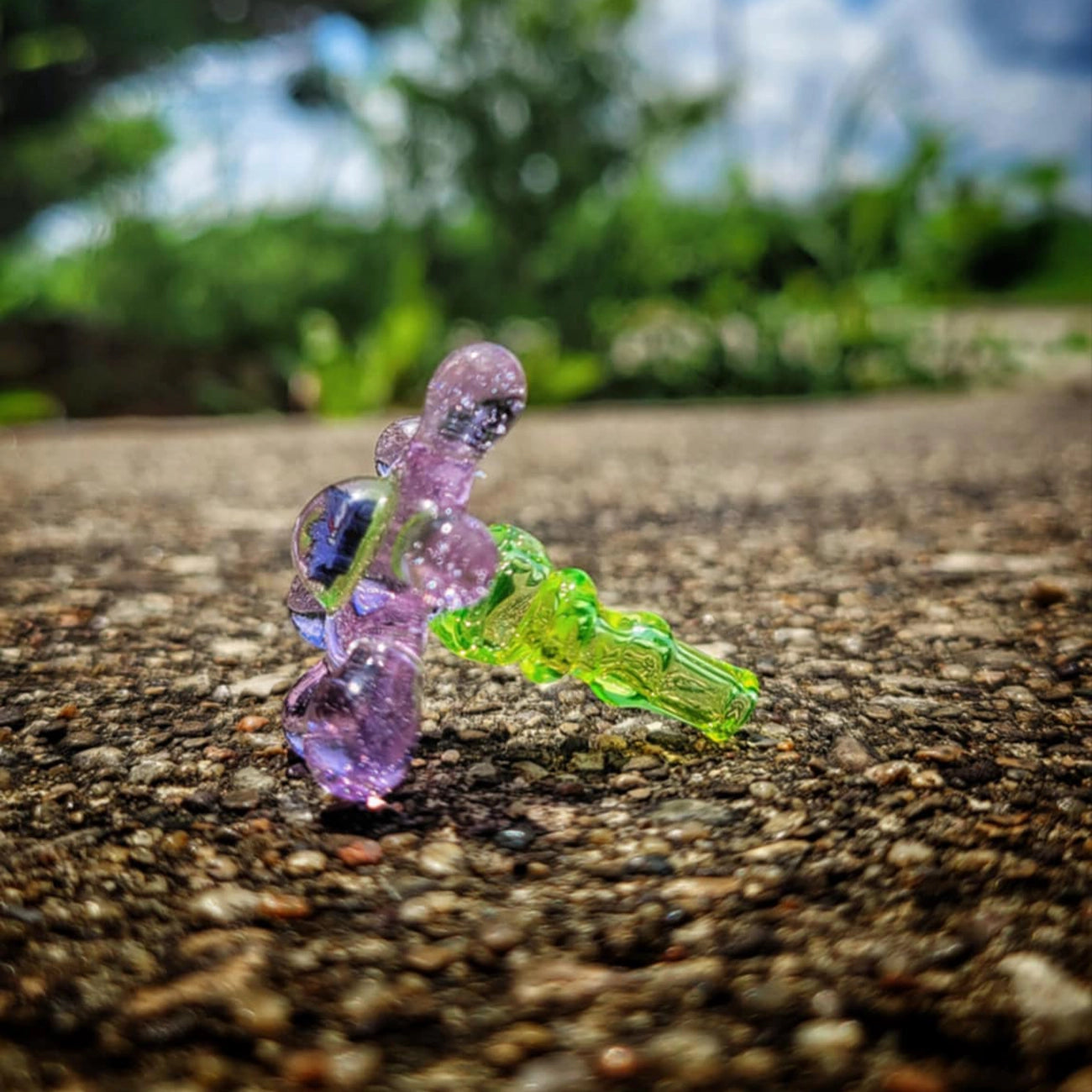 "UV Ion & Royal Jelly Gengar Splat" Joystick By OBE 906 Glass