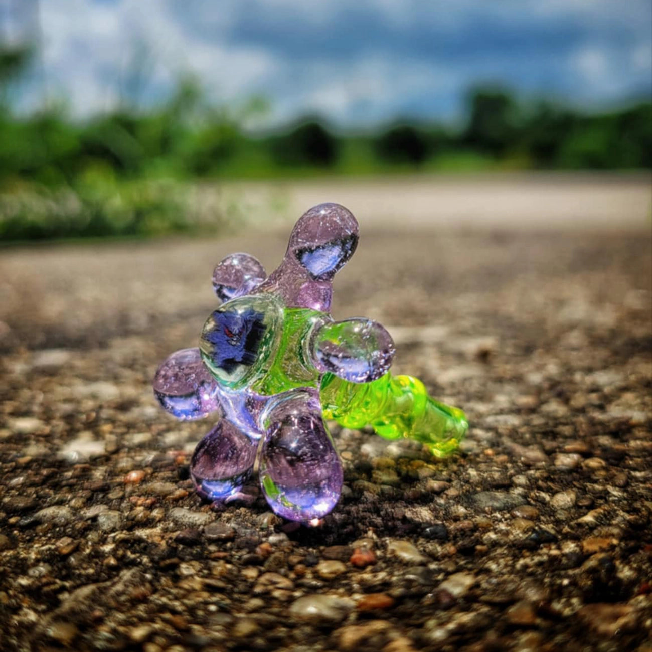 "UV Ion & Royal Jelly Gengar Splat" Joystick By OBE 906 Glass