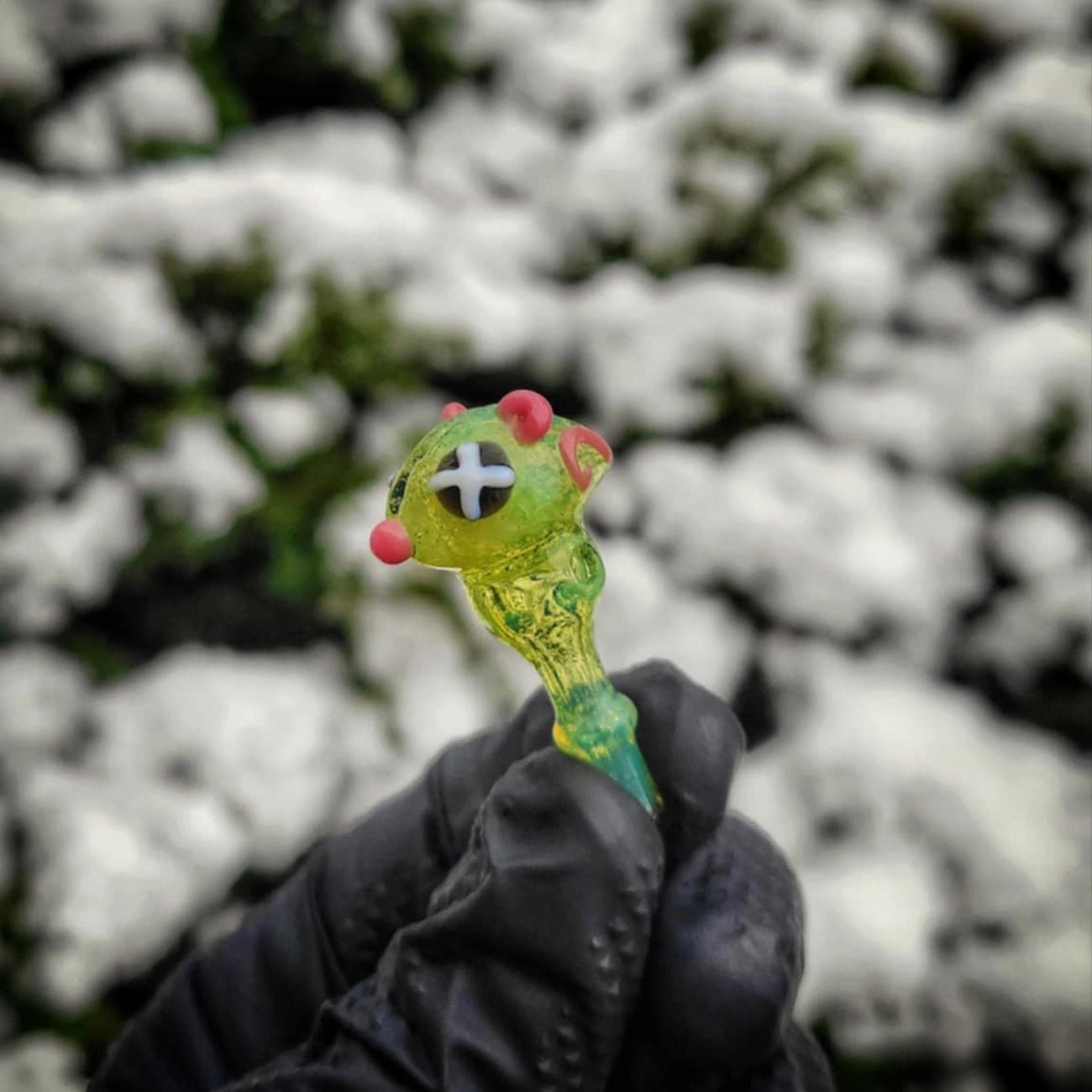 "Green Opal Mouse" Joystick Cap By Porter Glass