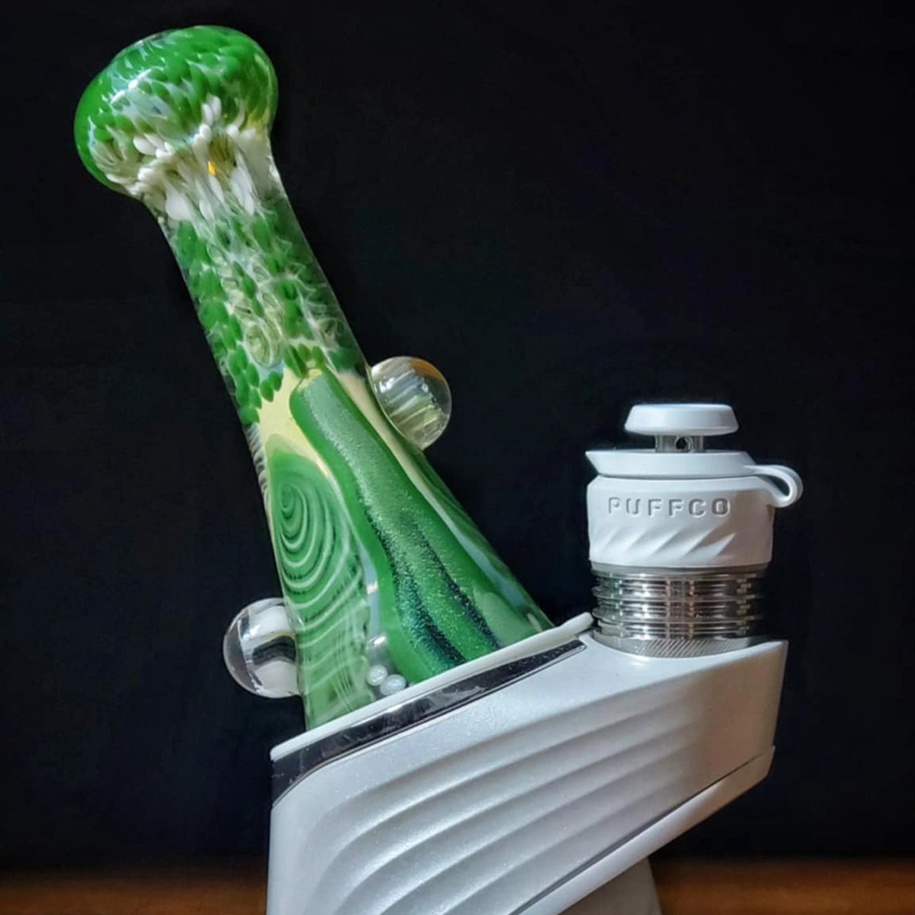 "Forest Wigwag" Dry Puffco Attachment By Glass Berry Cupcake