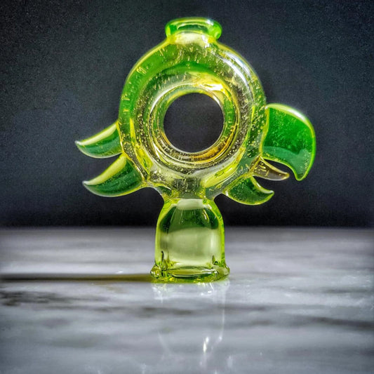 "UV Ion Swirl Birdie" Puffco Pivot Tip By RJ Glass