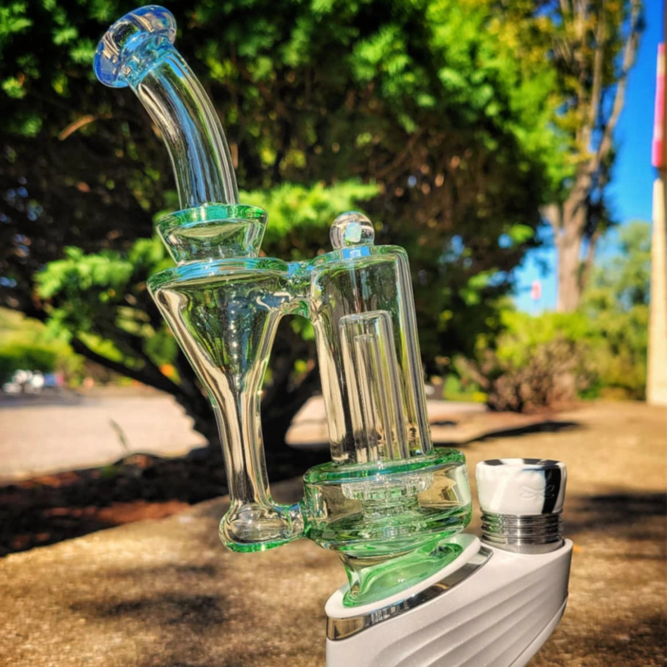 "Kryptonite/Dragon Tears RBR" Puffco Attachment By Elevar Glass