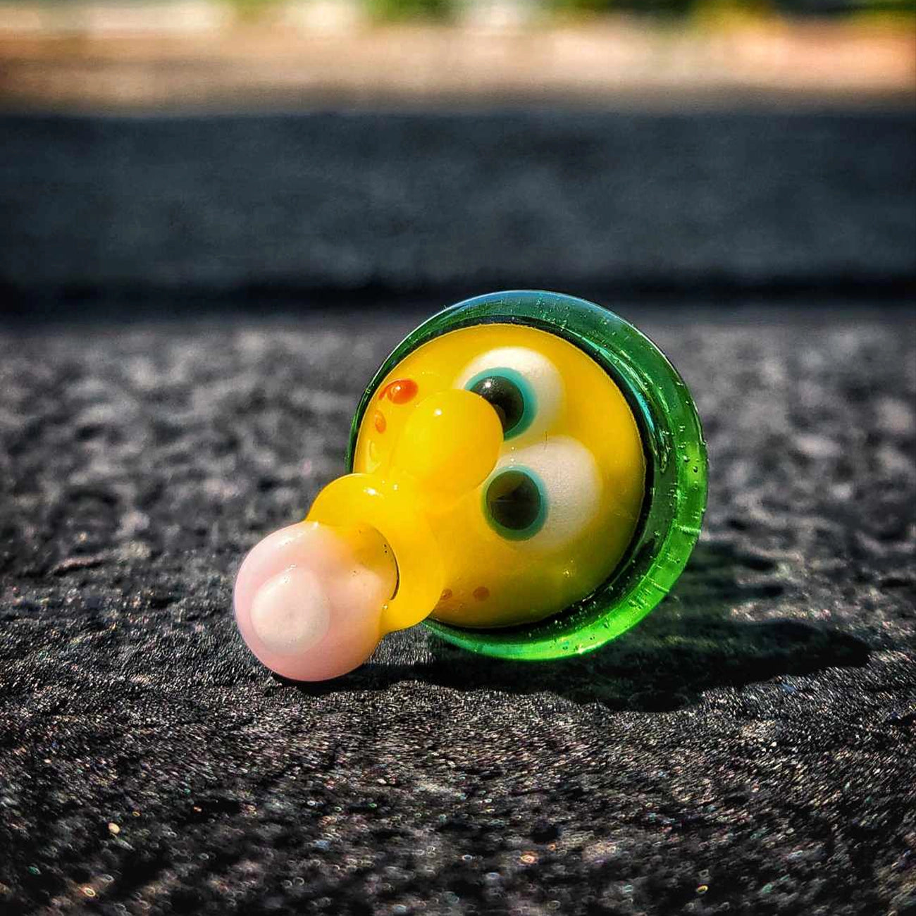 "Kryptonite Spun Bob" Joystick Cap By Disqosucks Glass