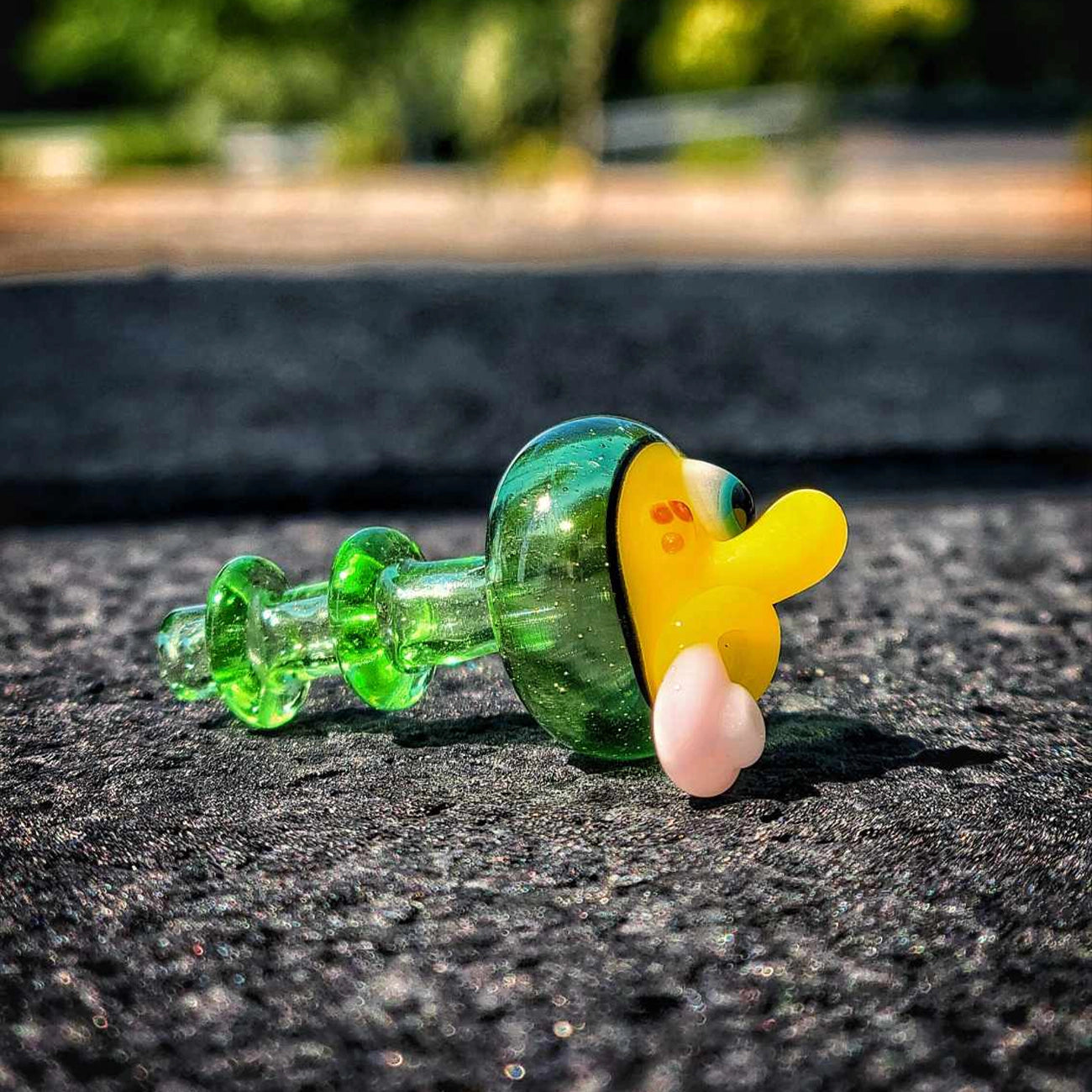 "Kryptonite Spun Bob" Joystick Cap By Disqosucks Glass